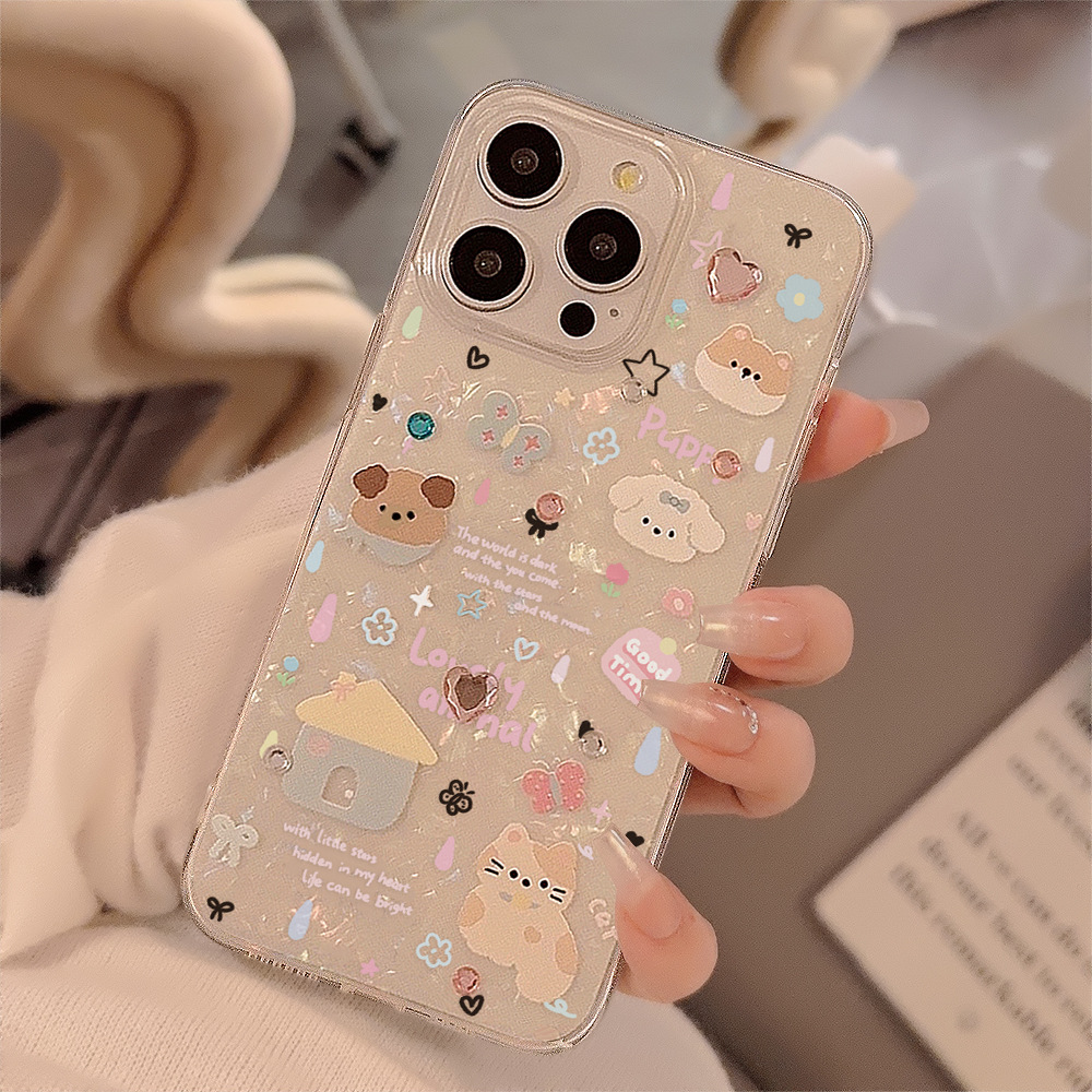 Phone Cases Xr Cute - Cute Cartoon Puppy Shell Pattern Phone