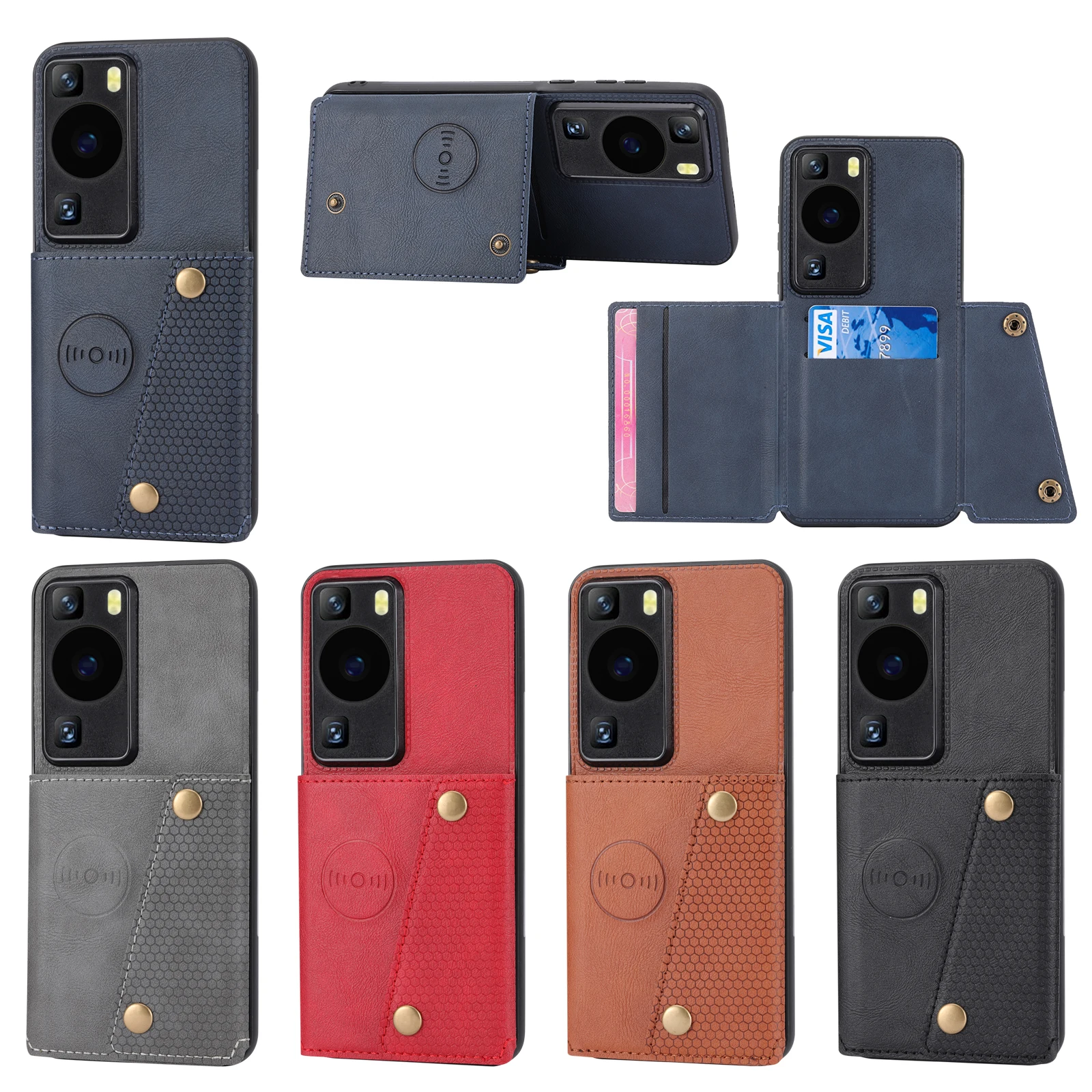 Phone Cases With Wallet On Back - For Huawei P60 Pro P70 P80