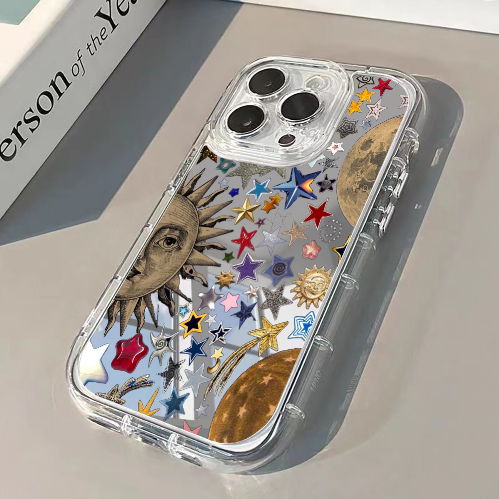 Phone Cases Like Loopy - Celestial Gold Glitter Mirror Phone Case