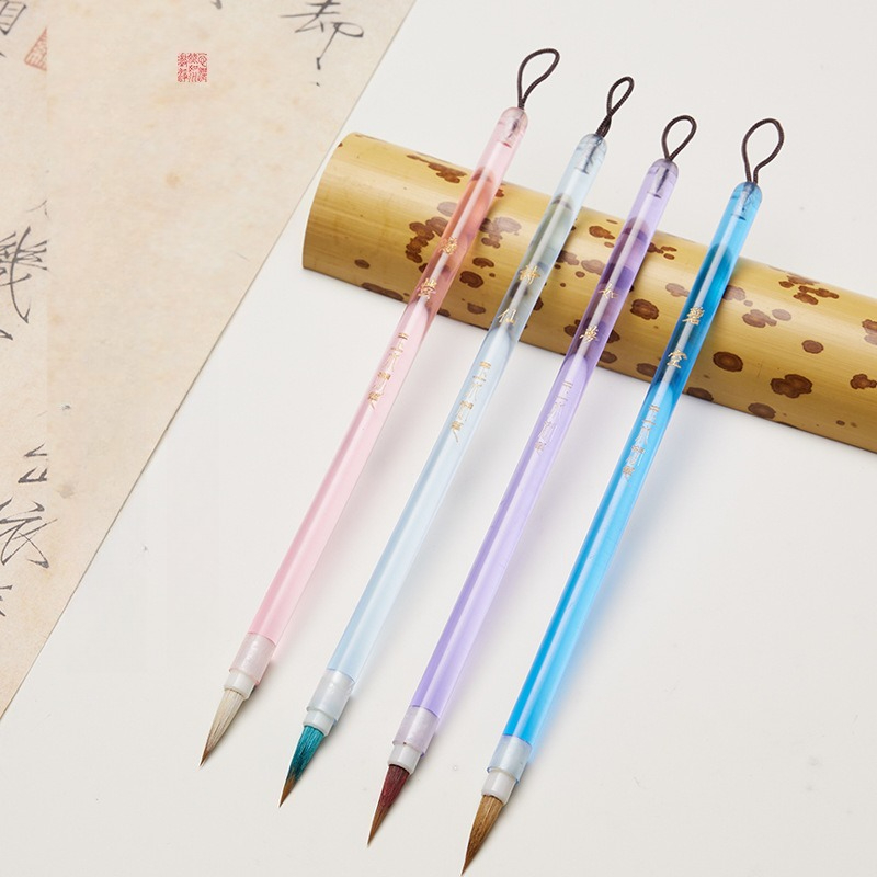 Transparent Thin Case - Small Case Brush and Wolf Hair
