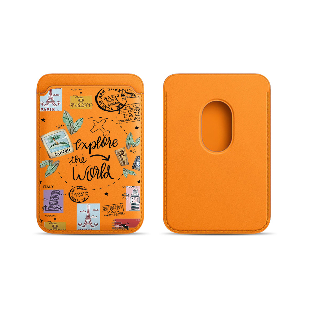 Trend INS Leather Card Wallet  - Phone Cases With Wallet On Back review and price