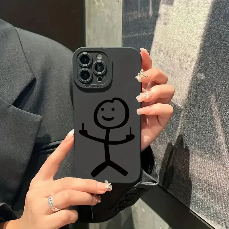 Cute Cartoon Matchman Matte Si - Phone Cases Like Loopy review and price