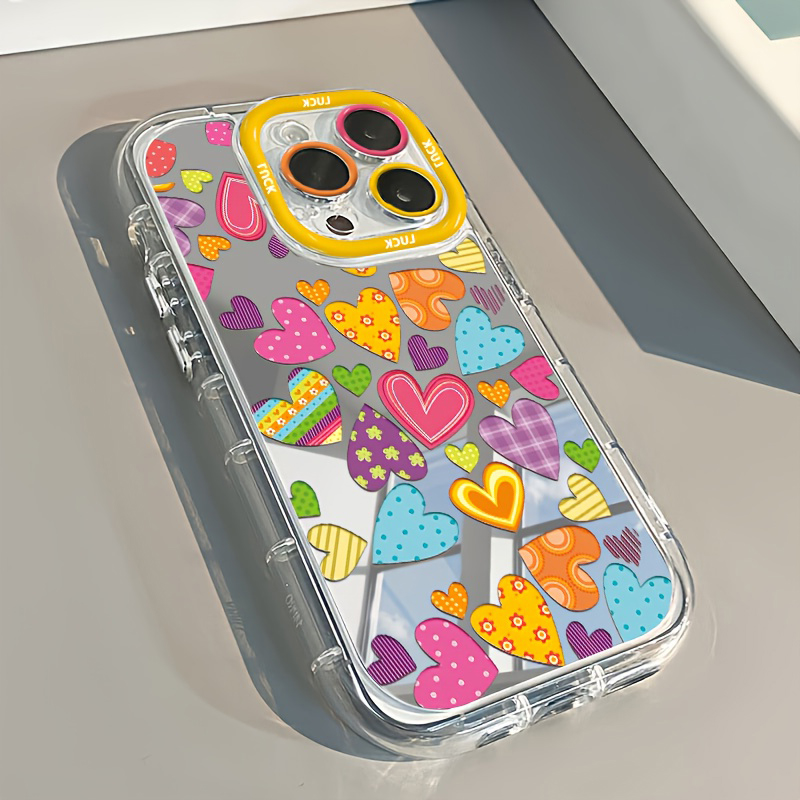 Vibrant Heart Makeup Mirror De - Phone Cases Xr Cute review and price