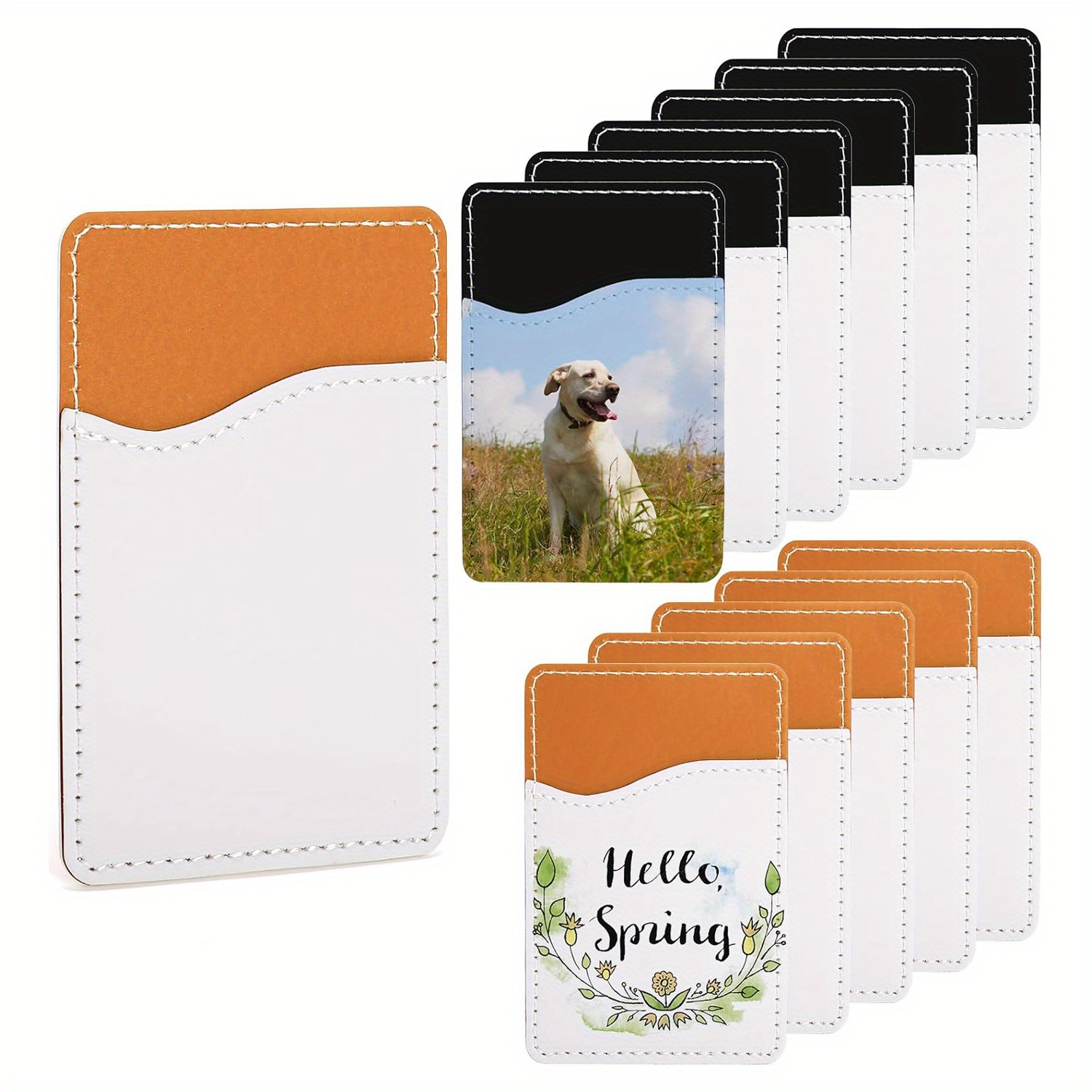 5/10pcs Sublimation Blanks Pho - Phone Cases With Wallet On Back review and price
