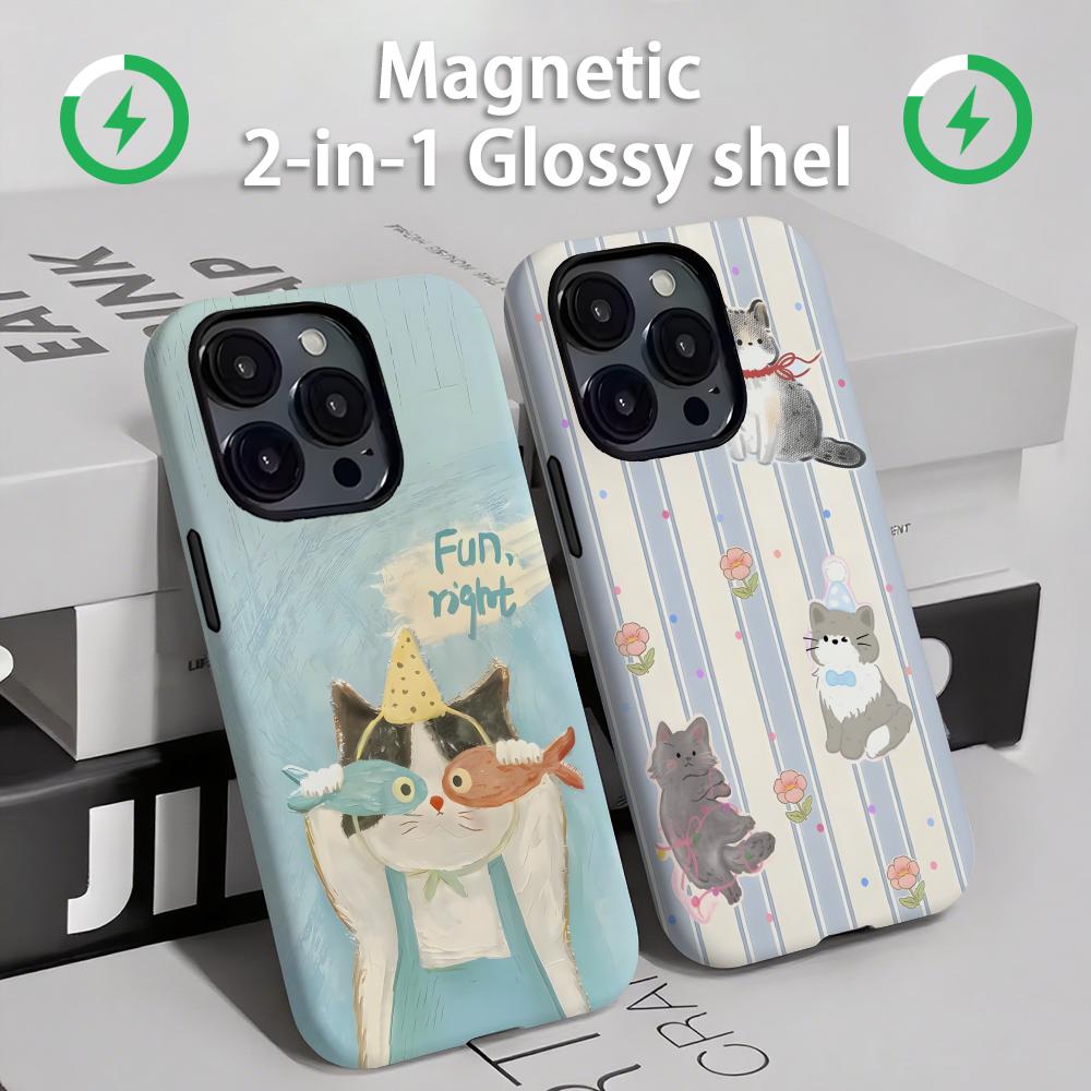 Cute cats and dogs  Phone Case - Phone Cases Iphone 15 Pro Max review and price