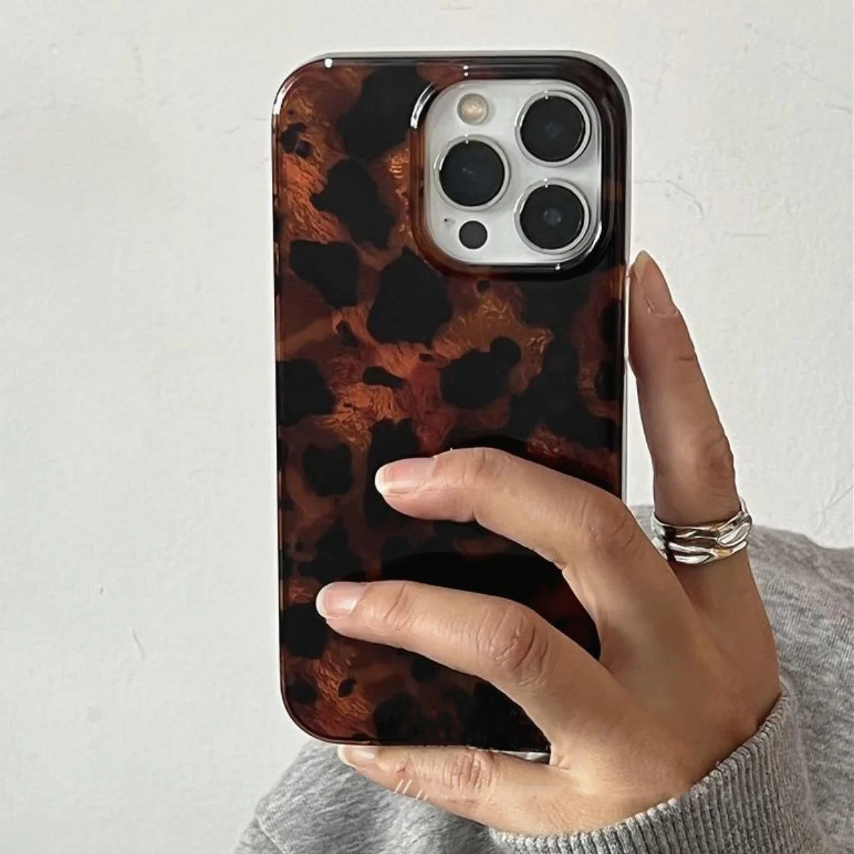 Retro Amber Texture Laser Phon - Phone Cases Iphone 15 Pro Max review and price