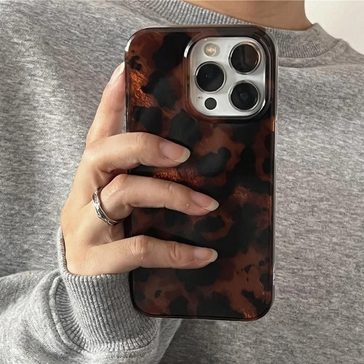Retro Amber Texture Laser Phon - Phone Cases Iphone 15 Pro Max review and price