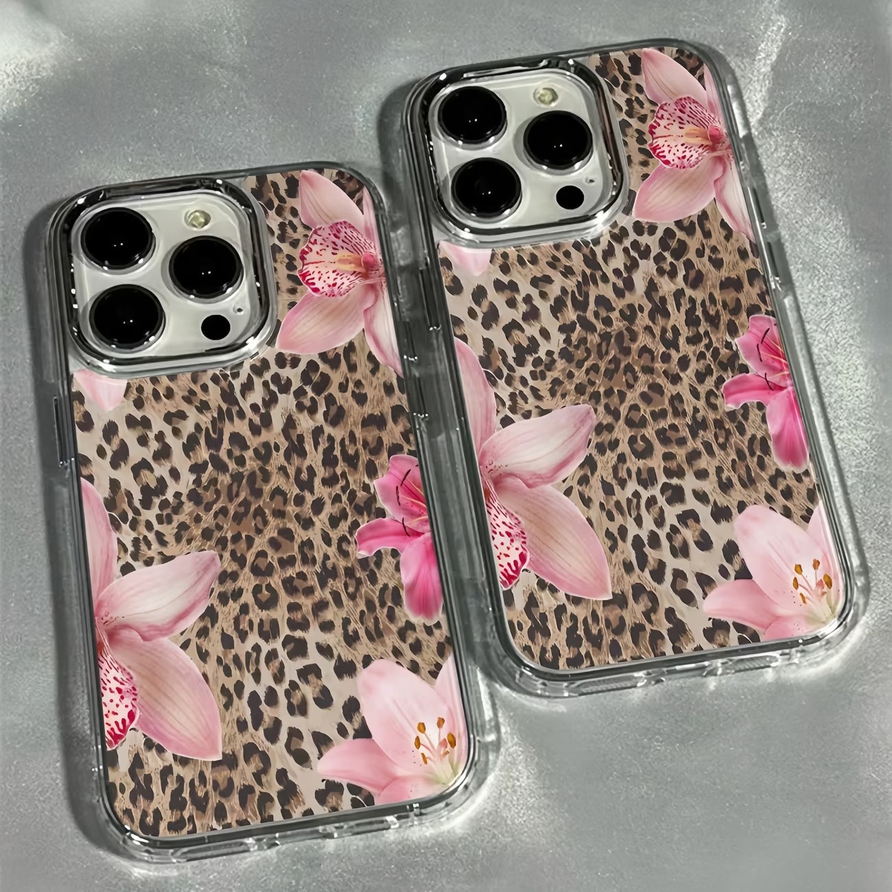 Leopard Print Lily Flower Tran - Phone Cases Transparent review and price