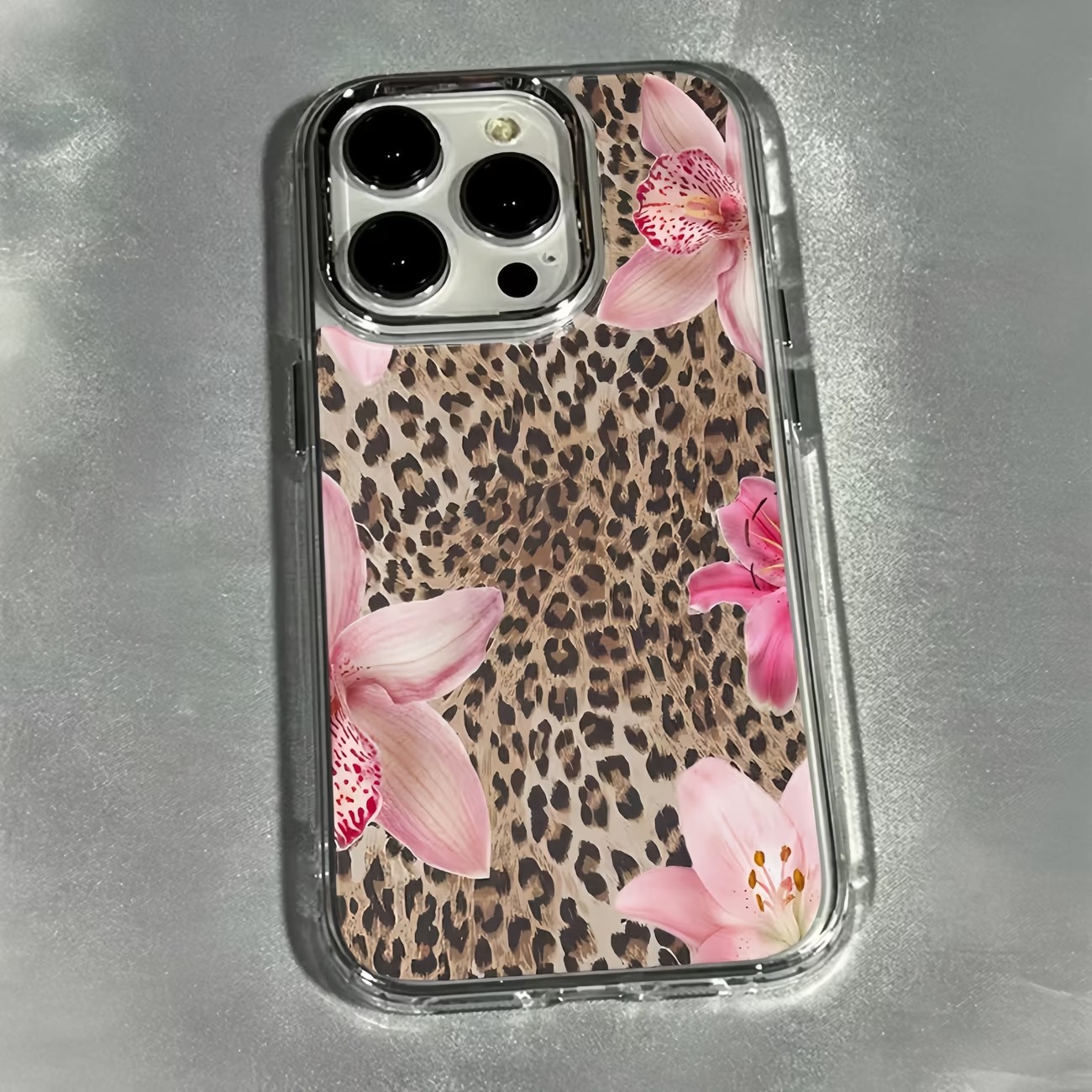 Leopard Print Lily Flower Tran - Phone Cases Transparent review and price