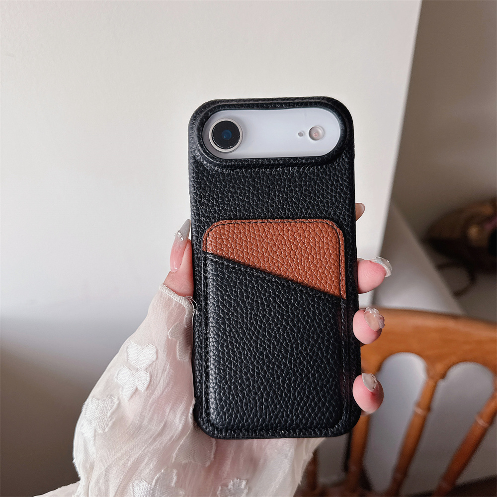 Luxury Color Collision Leather - Phone Cases With Wallet On Back review and price
