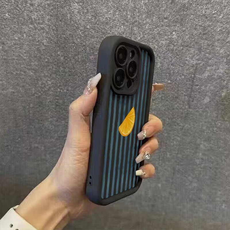Striped Lemon Slice Pattern Ph - Phone Cases Mous review and price
