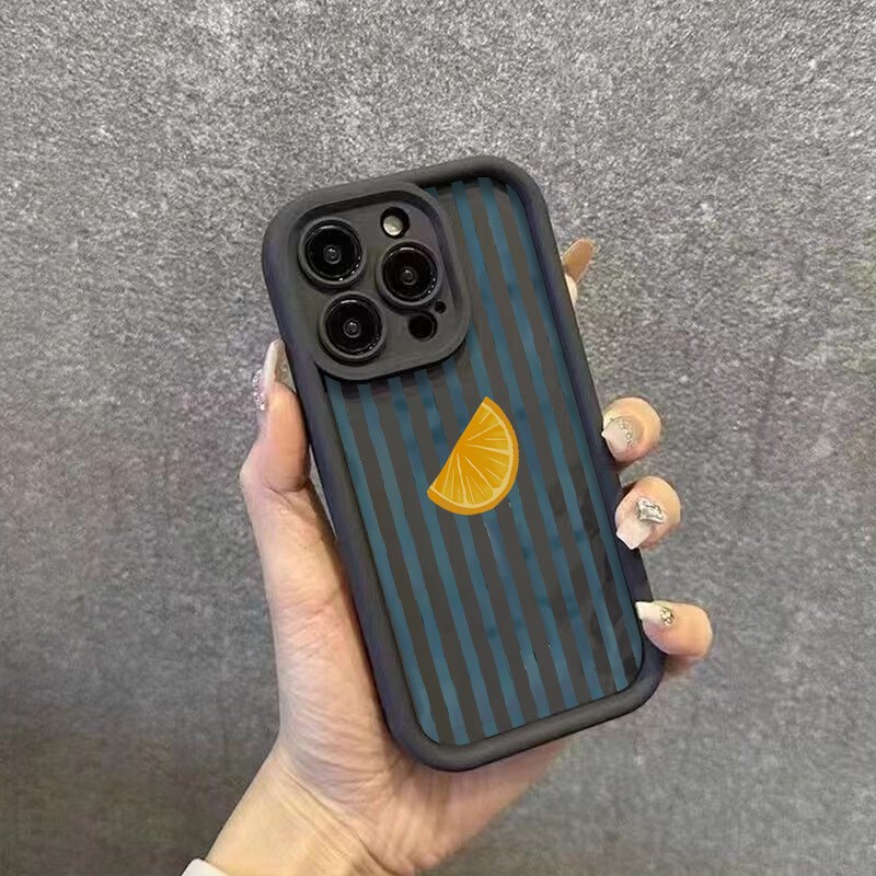 Striped Lemon Slice Pattern Ph - Phone Cases Mous review and price