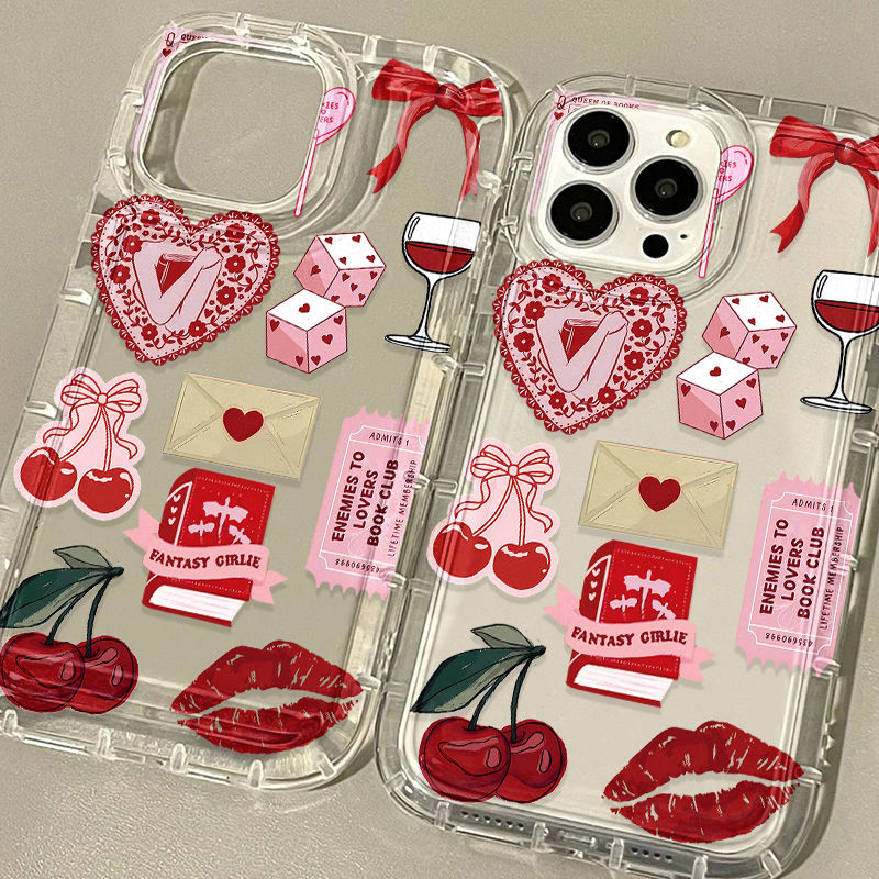 Korean Cute Cherry Bow Phone C - Phone Cases Xr Cute review and price