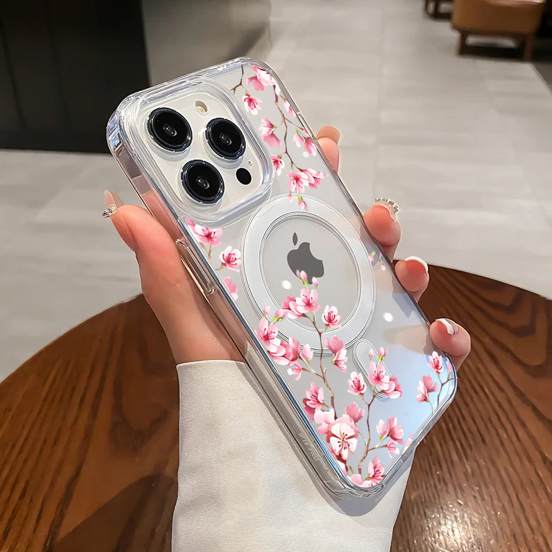 Luxury Pink INS Flowers Case F - Phone Cases Transparent review and price