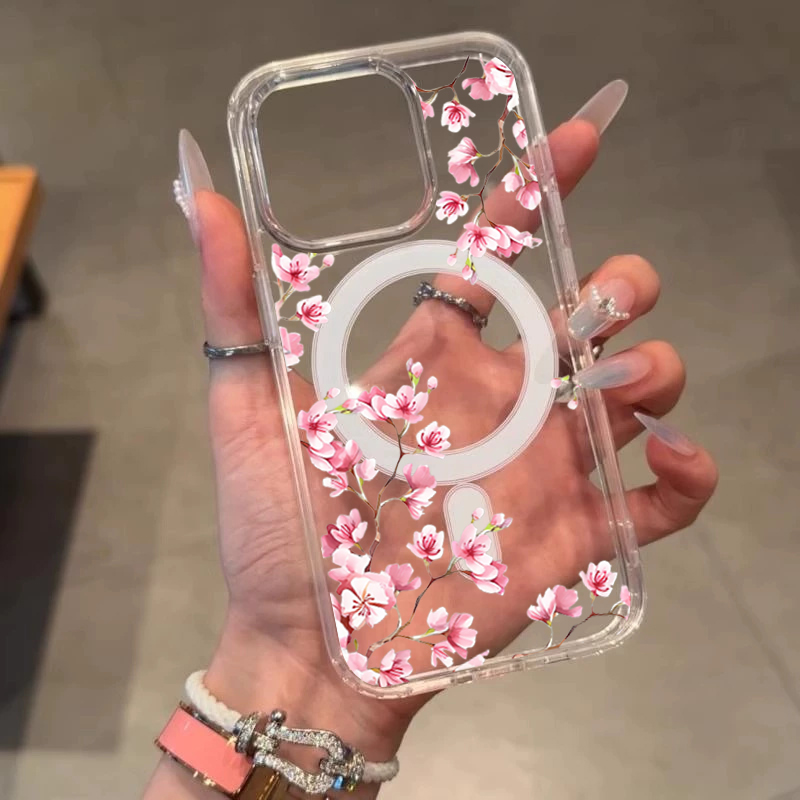 Luxury Pink INS Flowers Case F - Phone Cases Transparent review and price
