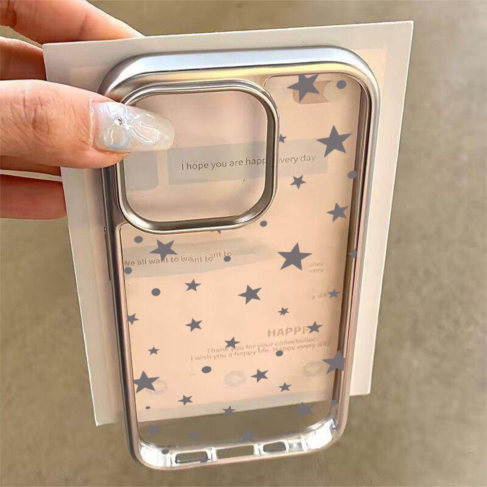 Y2K Stars Fashion Clear Cases  - Phone Cases Transparent review and price