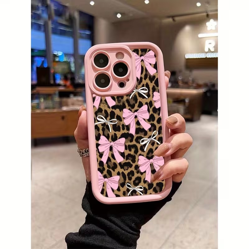 Leopard Print Bow Phone Case F - Phone Cases Iphone 15 Pro Max review and price