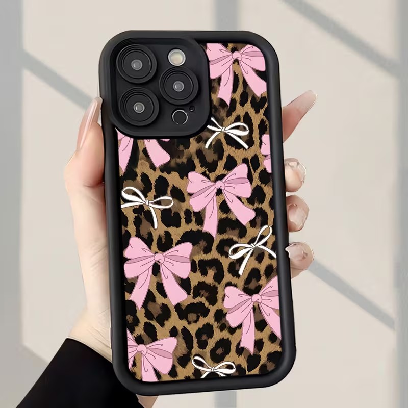 Leopard Print Bow Phone Case F - Phone Cases Iphone 15 Pro Max review and price