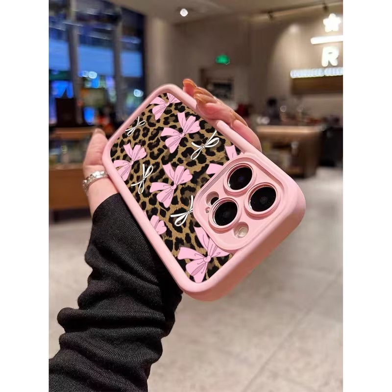 Leopard Print Bow Phone Case F - Phone Cases Iphone 15 Pro Max review and price