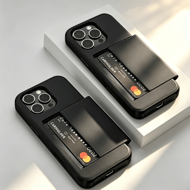 Luxury Slide Wallet Card Slot  - Phone Cases With Wallet On Back review and price