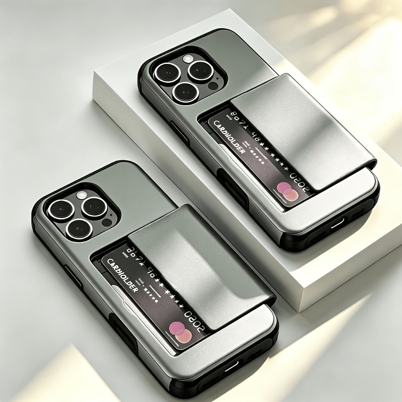 Luxury Slide Wallet Card Slot  - Phone Cases With Wallet On Back review and price