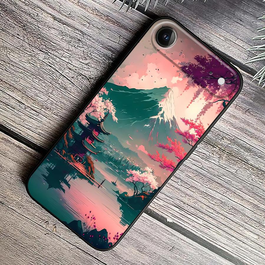 Aesthetic Mount Fuji Funda Pho - Phone Cases Aesthetic review and price