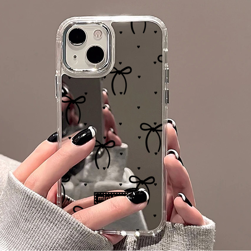 Cute Pink Black Bow Pattern Mi - Phone Cases Transparent review and price