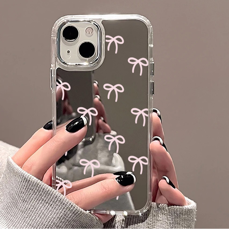 Cute Pink Black Bow Pattern Mi - Phone Cases Transparent review and price