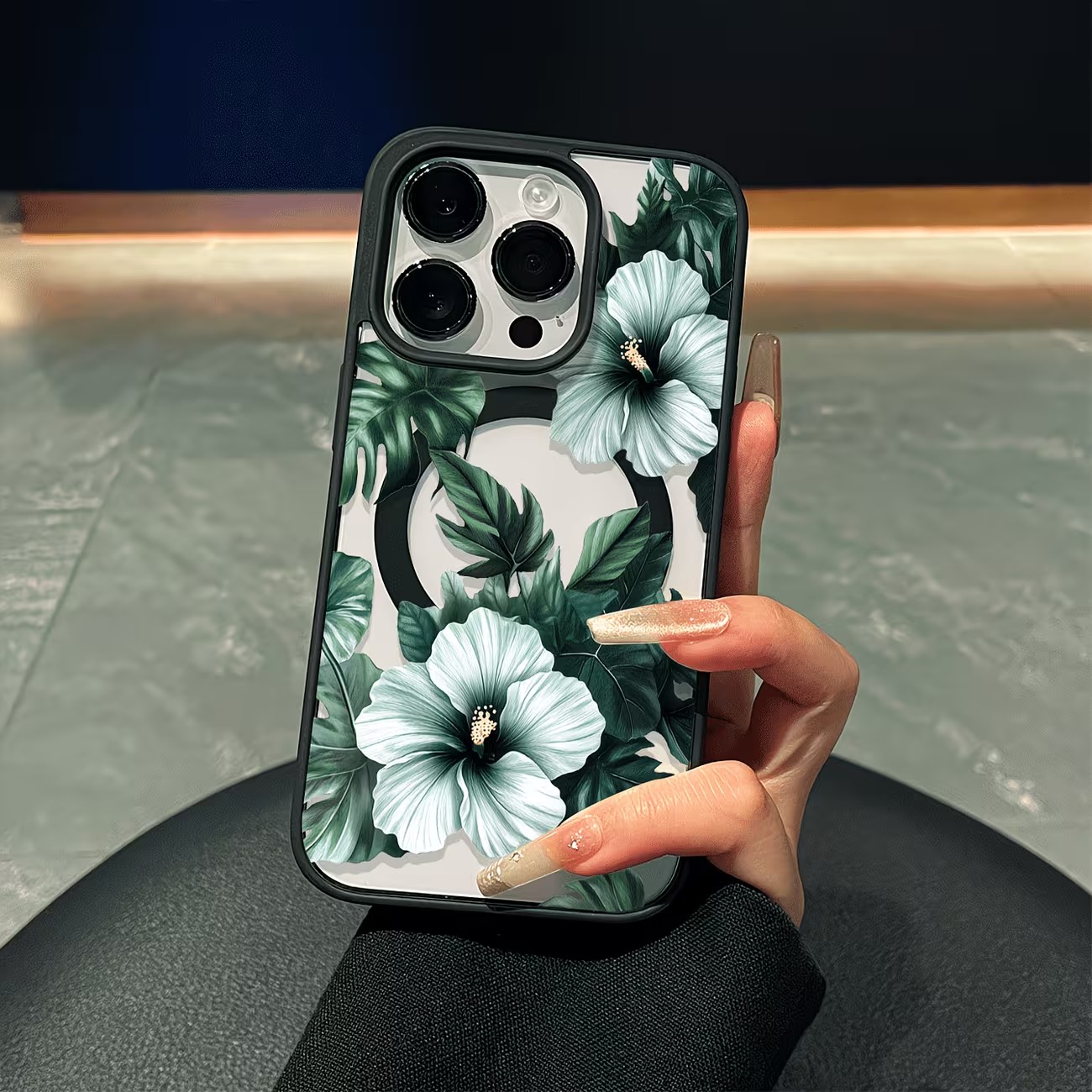 Green Floral Print Phone Case  - Phone Cases Like Loopy review and price