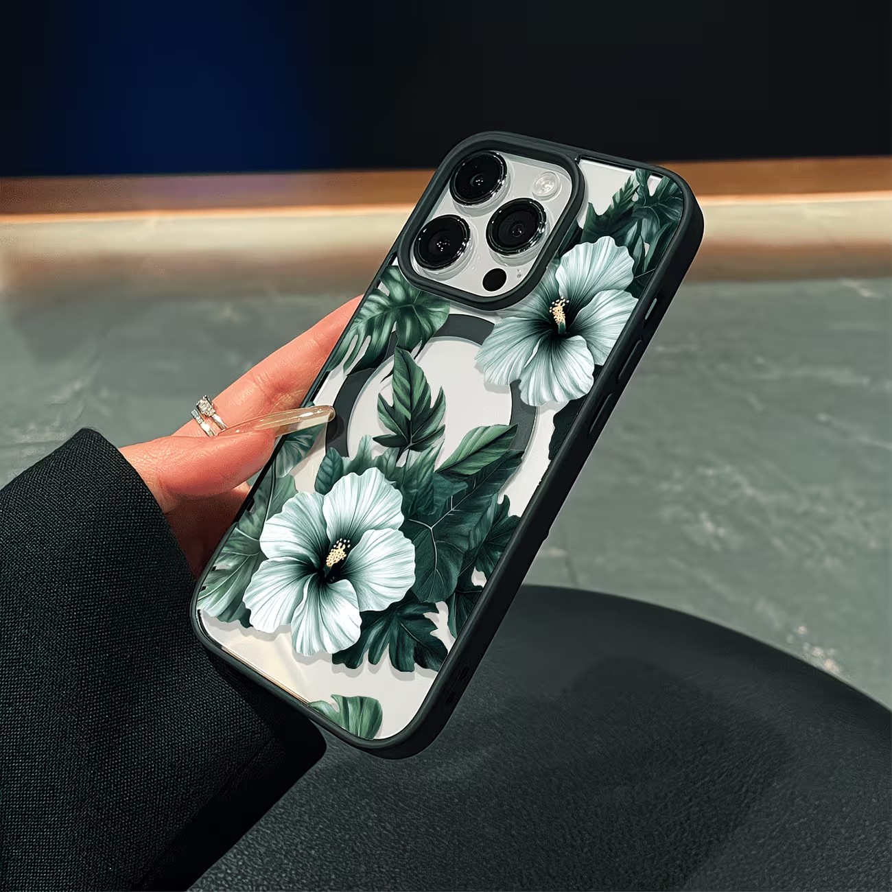 Green Floral Print Phone Case  - Phone Cases Like Loopy review and price
