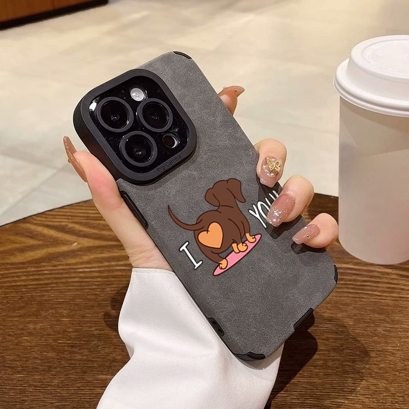 Cute Dachshund Heart Print Pho - Phone Cases Xr Cute review and price