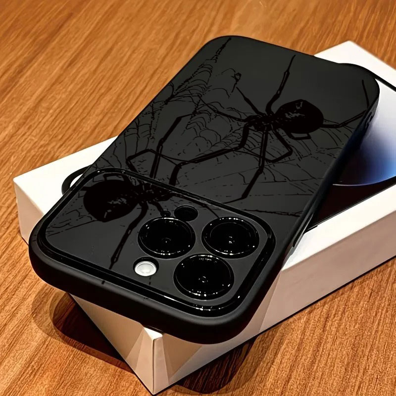 Cool Black Spider Pattern Phon - Phone Cases Mous review and price