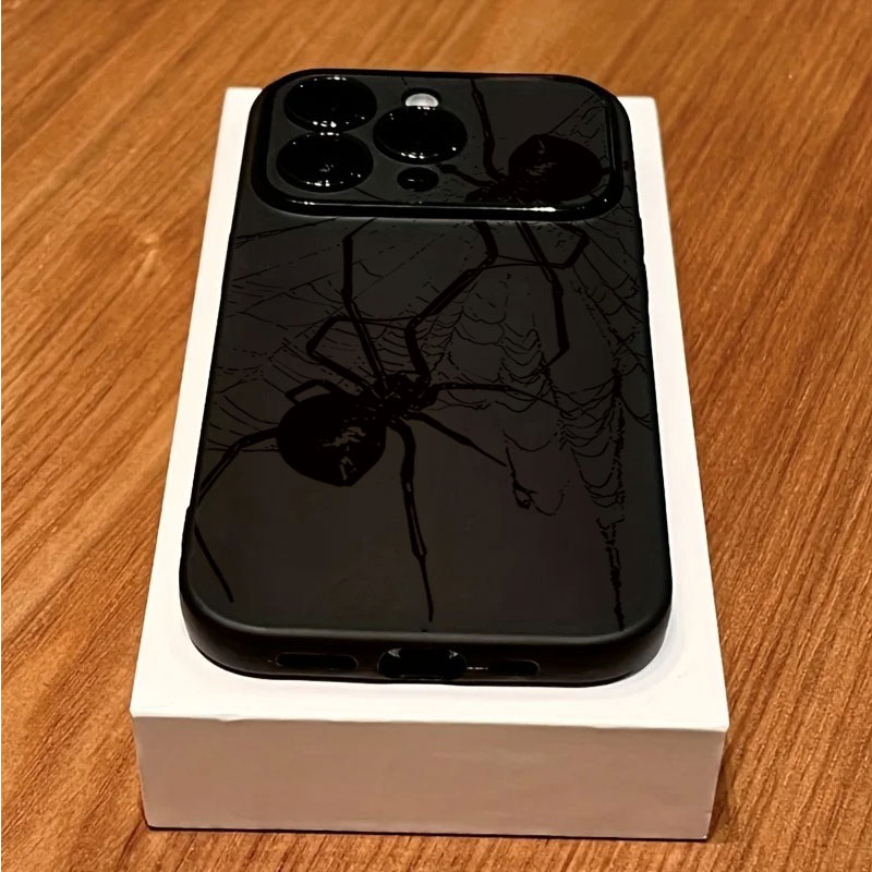 Cool Black Spider Pattern Phon - Phone Cases Mous review and price